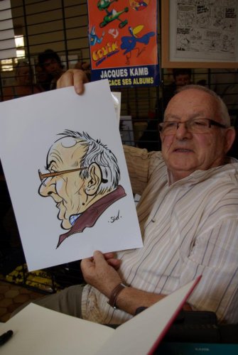 Jacques Kamb caricaturé par Sébastien Dieu