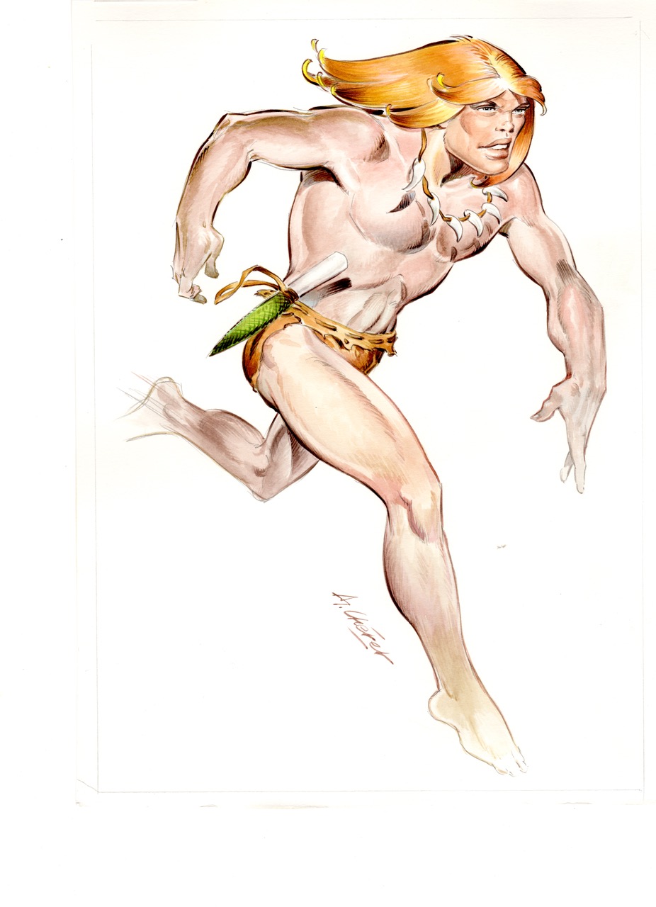 Rahan court... (Andr&eacute; Cheret)